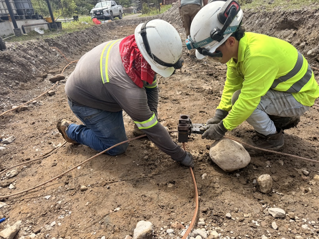 Puesta a tierra — trabajo en campo